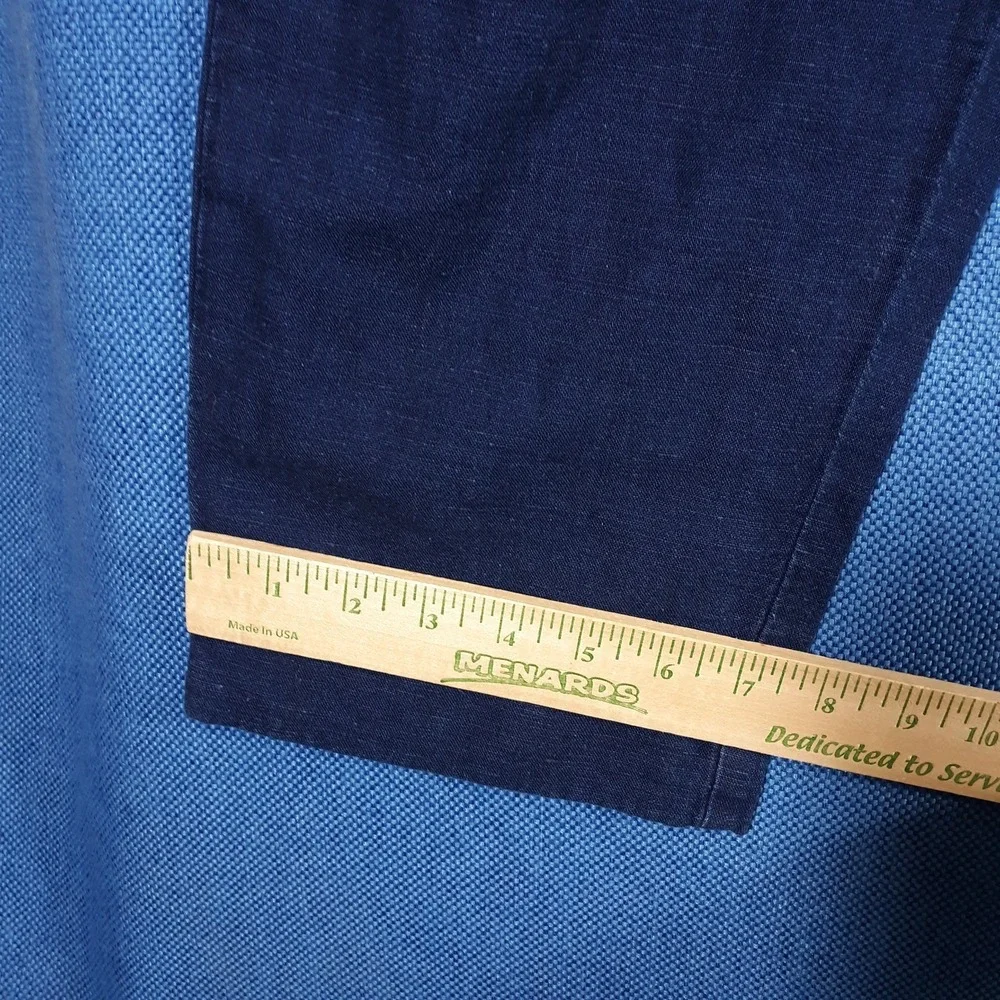Banana Republic Linen Blend Jumpsuit Size S Tall Indigo Utility One Piece Safari